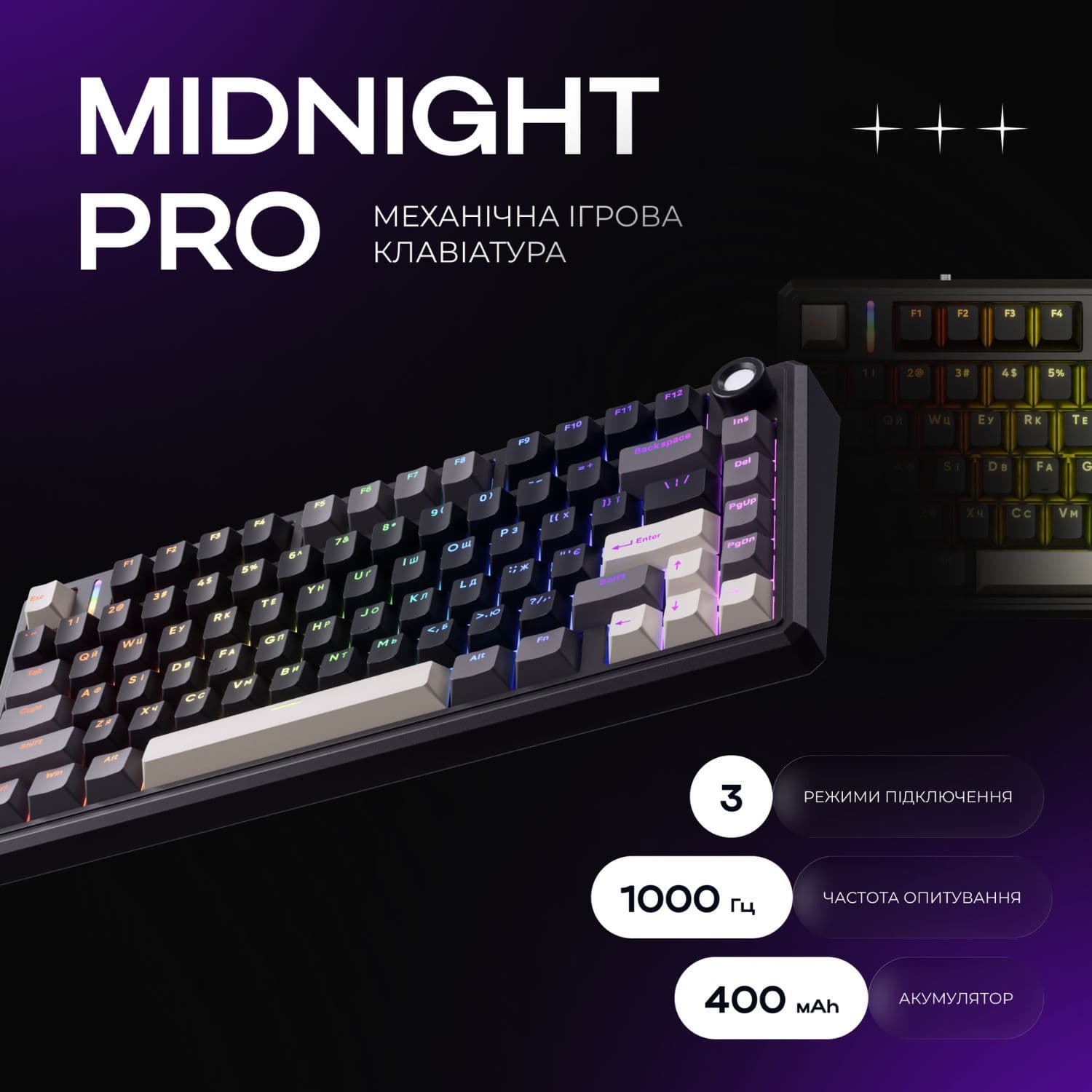 Механічна клавіатура Kondor Midnight Pro