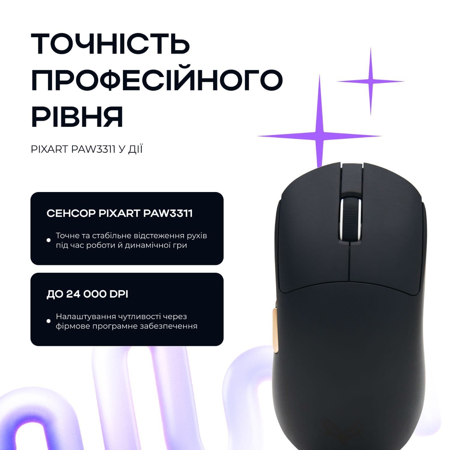 Бездротова ігрова мишка з док станцією Kondor Astra Pro