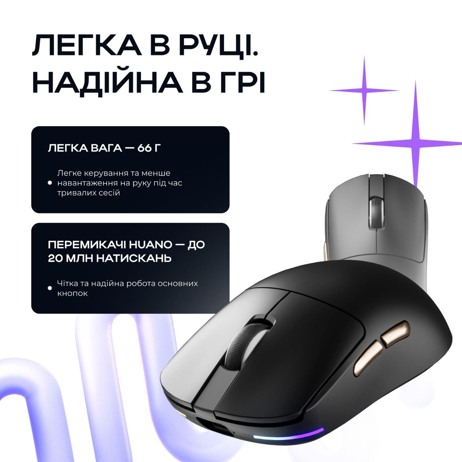 Бездротова ігрова мишка з док станцією Kondor Astra Pro